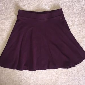 PINK Burgundy Skater Skirt